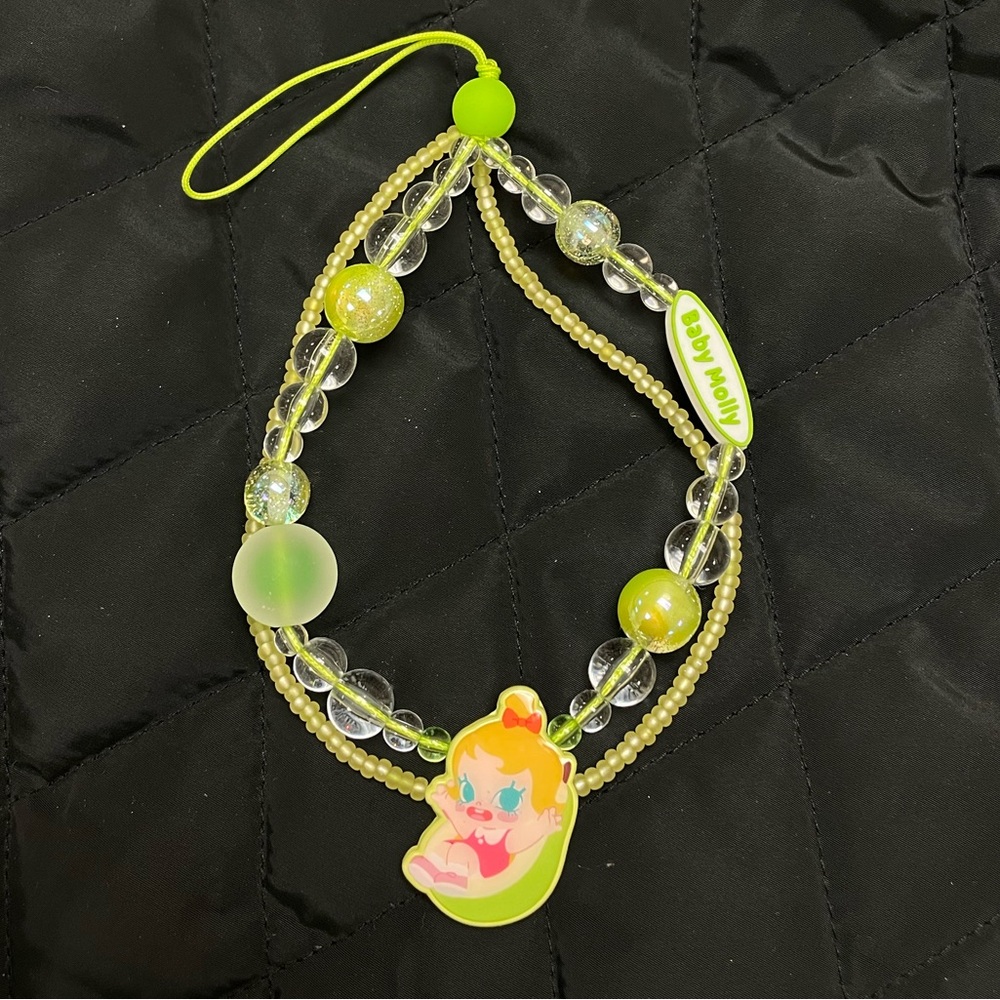 Pop Mart Baby Molly Phone Charm - Pear Shake-n Joy
